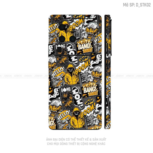 Dán Skin Vivo X Series Hình Sticker | D_STK02