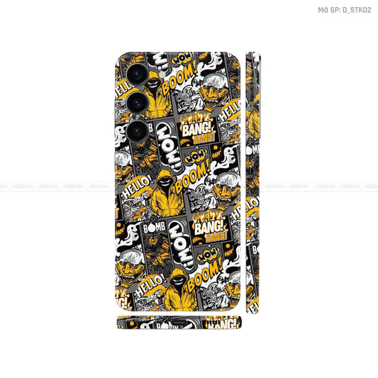 Dán Skin Galaxy S23 Series Hình Sticker Boom | D_STK02