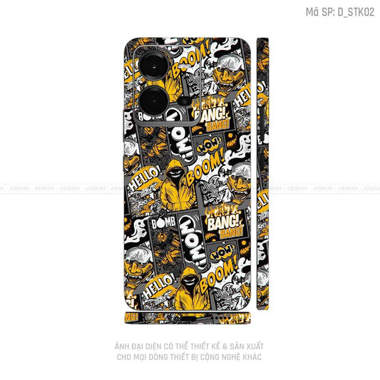 Dán Skin Vivo V Series Hình Sticker | D_STK02
