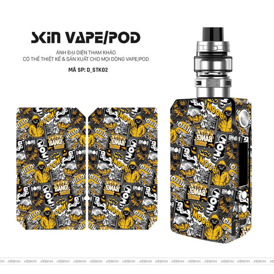 Dán Skin Vape Hình Sticker | D_STK02