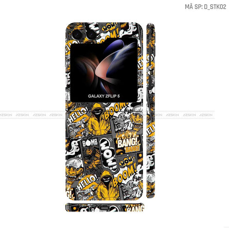 Dán Skin Galaxy Z Flip5 Hình Sticker | D_STK02