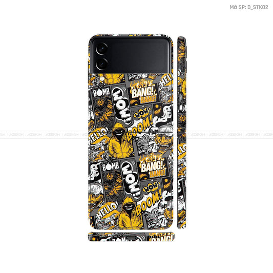 Dán Skin Galaxy Zflip3 Hình Sticker | D_STK02