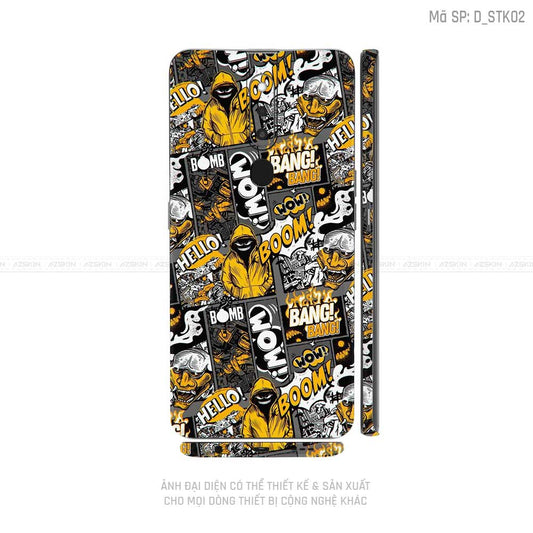 Miếng Dán Skin Điện Thoại OPPO F Series Hình Sticker | D_STK02