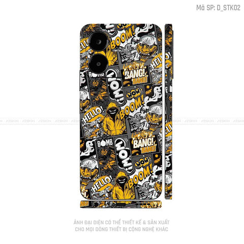 Dán Skin Vivo Y Series Hình Sticker | D_STK02