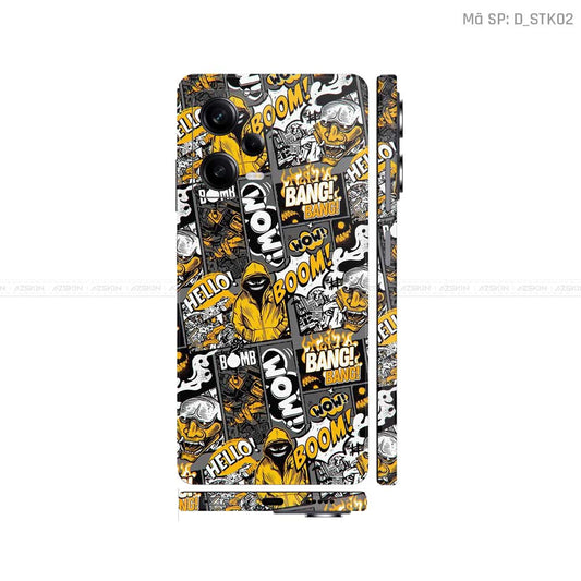 Dán Skin Xiaomi Redmi Note 12 Series Hình Sticker | D_STK02