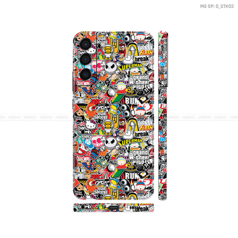 Dán Skin Galaxy S22 Series Hình Sticker | D_STK03