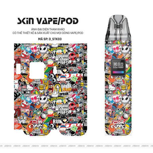 Dán Skin Pod Hình Sticker | D_STK03