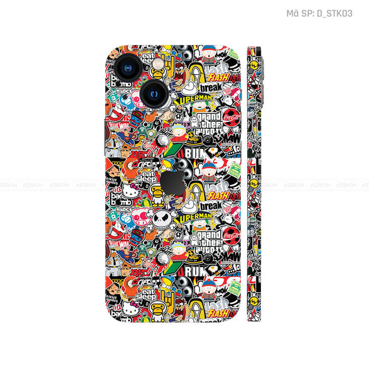 Dán Skin IPhone 15 Series Hình Sticker | STK03