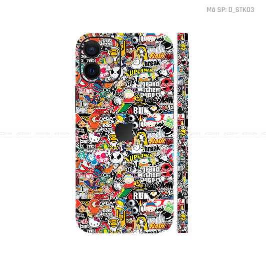 Dán Skin IPhone 12 Series Hình Sticker | D_STK03