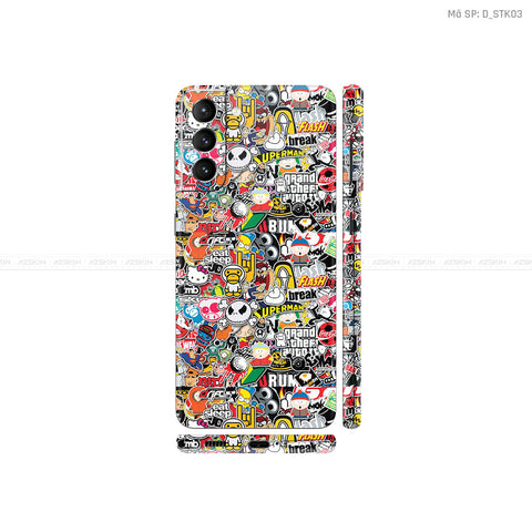 Dán Skin Galaxy S21 Series Hình Sticker Boom | D_STK03