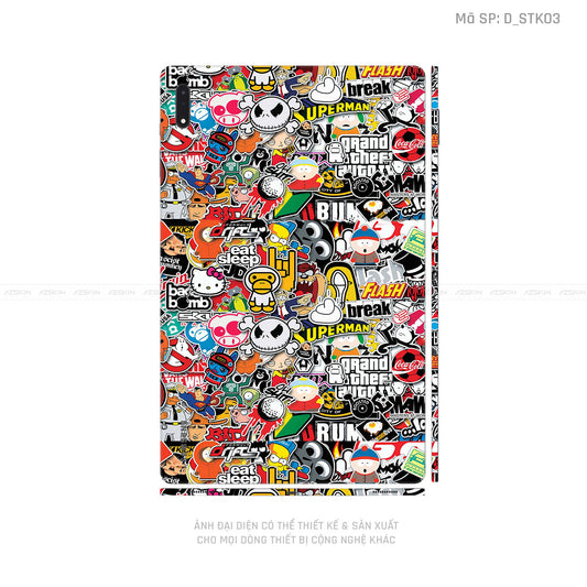 Dán Skin Galaxy Tab S8 Series Hình Sticker | D_STK03