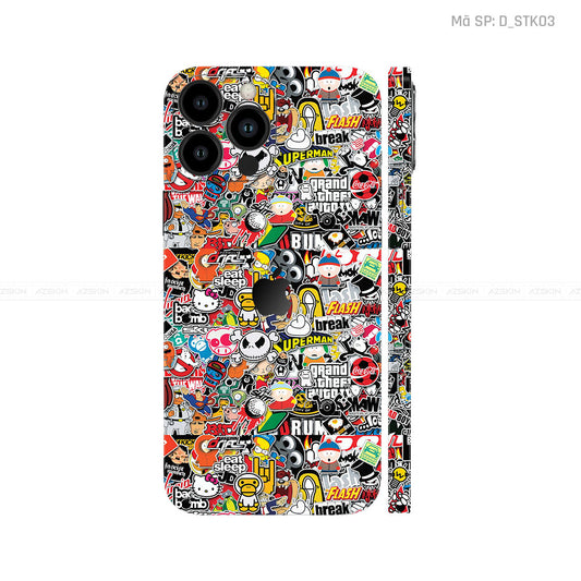 Dán Skin IPhone 15 Series Hình Sticker | STK03