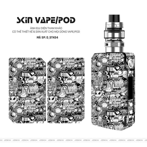 Dán Skin Vape Hình Sticker | D_STK04