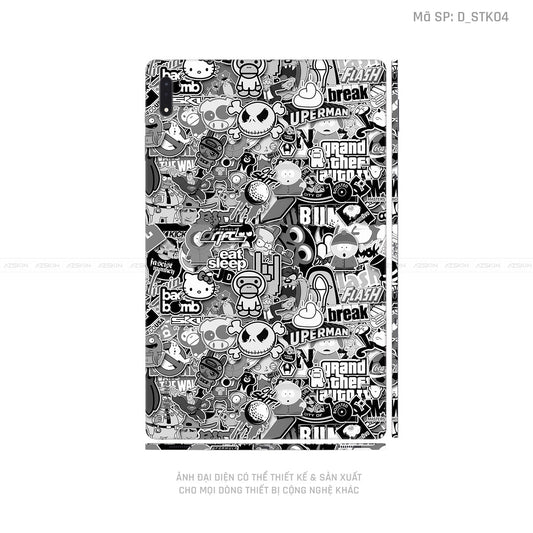 Dán Skin Galaxy Tab S9 Series Hình Sticker | D_STK04