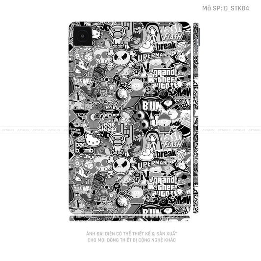Dán Skin Máy Tính Bảng Xiaomi Mipad Hình Sticker | D_STK04