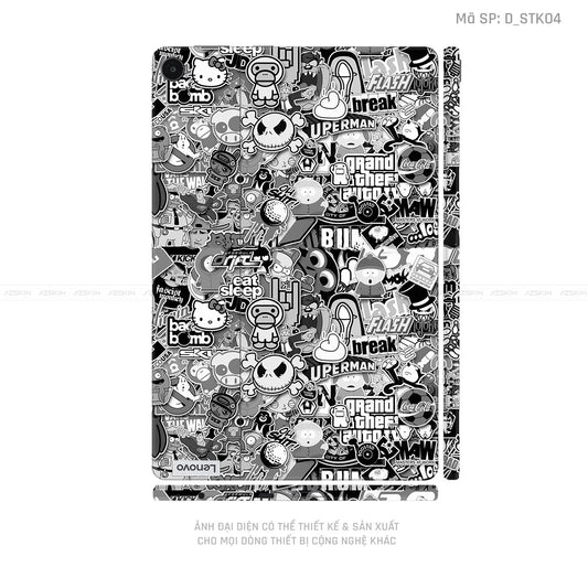 Dán Skin Máy Tính Bảng Lenovo Pad Series Hình Sticker | D_STK04