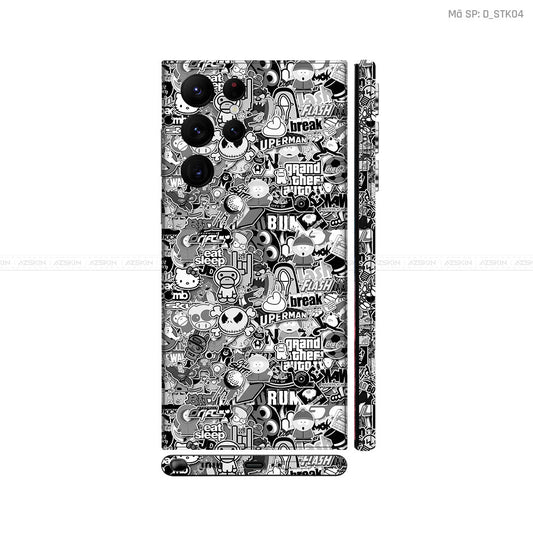 Dán Skin Galaxy S22 Series Hình Sticker | D_STK04