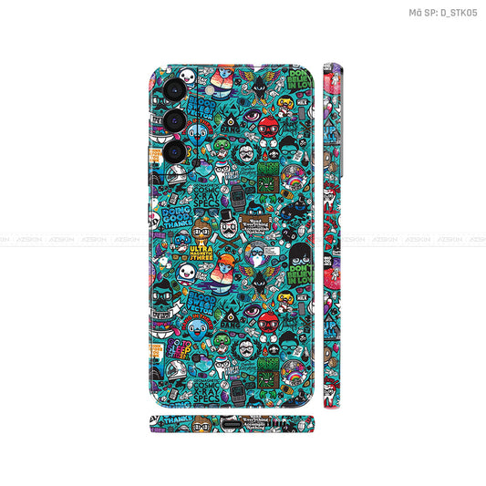 Dán Skin Galaxy S22 Series Hình Sticker | D_STK05
