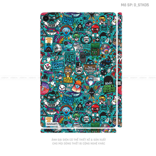 Dán Skin Máy Tính Bảng Lenovo Pad Series Hình Sticker | D_STK05