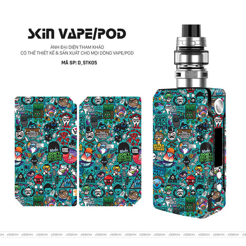 Dán Skin Vape Hình Sticker | D_STK05