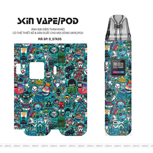Dán Skin Pod Hình Sticker | D_STK05