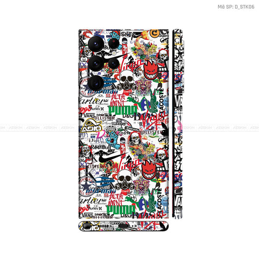Dán Skin Galaxy S22 Series Hình Sticker | D_STK06