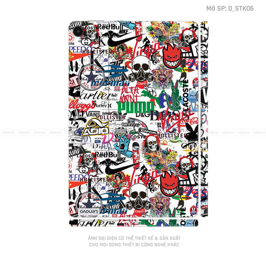 Dán Skin Máy Tính Bảng Lenovo Pad Series Hình Sticker | D_STK06