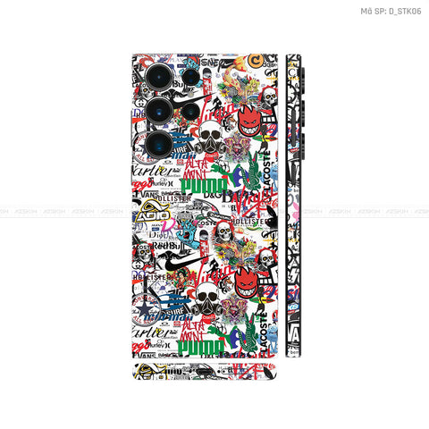 Dán Skin Galaxy S23 Series Hình Sticker | D_STK06