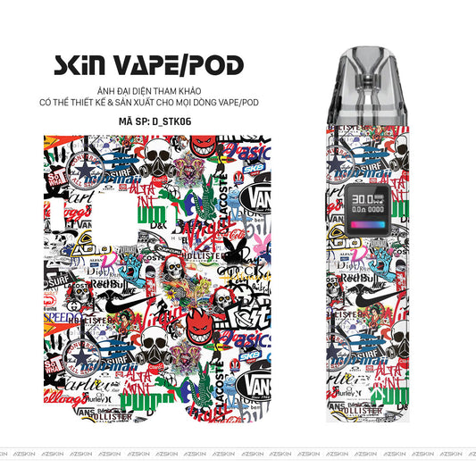 Dán Skin Pod Hình Sticker | D_STK06