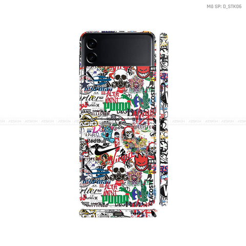 Dán Skin Galaxy Zflip3 Hình Sticker | D_STK06