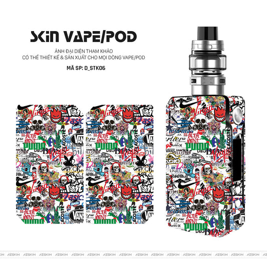 Dán Skin Vape Hình Sticker | D_STK06