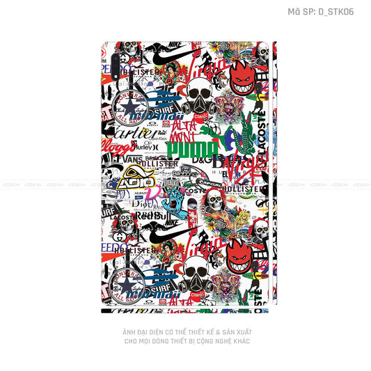 Dán Skin Galaxy Tab S8 Series Hình Sticker | D_STK06