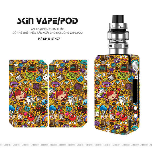 Dán Skin Vape Hình Sticker | D_STK07