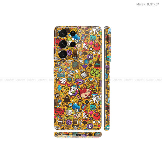 Dán Skin Galaxy S21 Series Hình Sticker | D_STK07