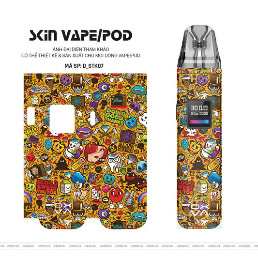 Dán Skin Pod Hình Sticker | D_STK07