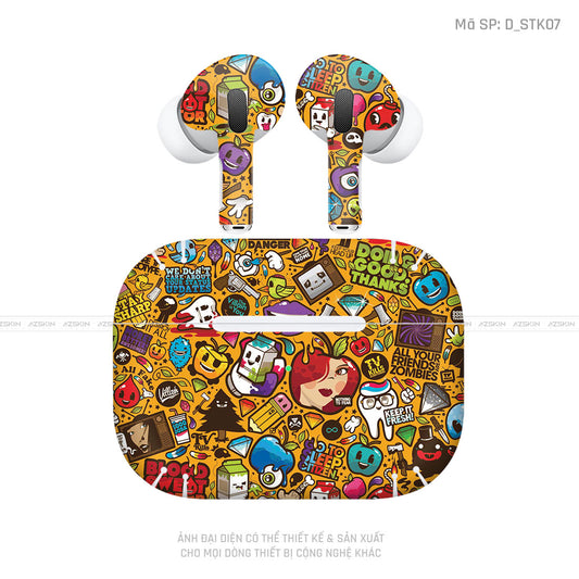 Dán Skin Tai Nghe Airpod 3 Hình Sticker | D_STK07