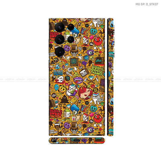 Dán Skin Galaxy S22 Series Hình Sticker | D_STK07