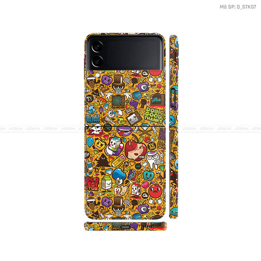 Dán Skin Galaxy Zflip3 Hình Sticker | D_STK07