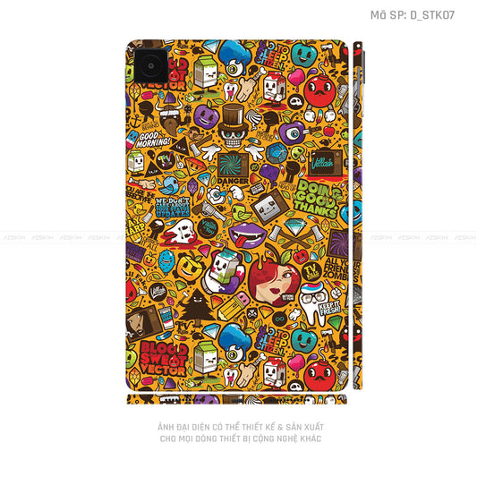 Dán Skin Máy Tính Bảng Xiaomi Mipad Hình Sticker | D_STK07