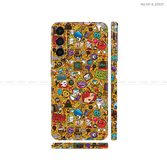 Dán Skin Galaxy S22 Series Hình Sticker | D_STK07