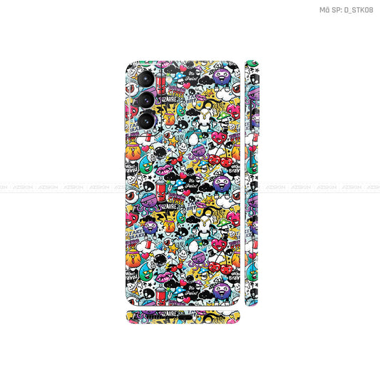 Dán Skin Galaxy S21 Series Hình Sticker | D_STK08