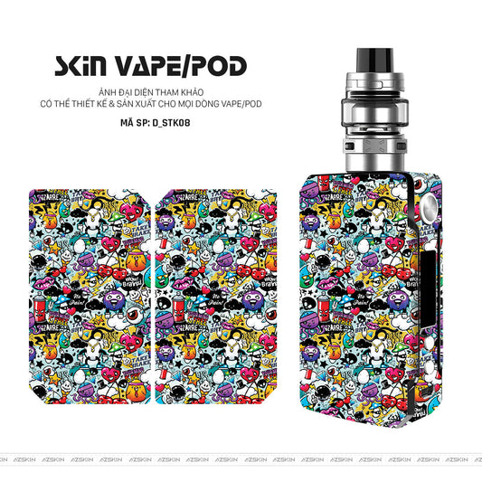 Dán Skin Vape Hình Sticker | D_STK08