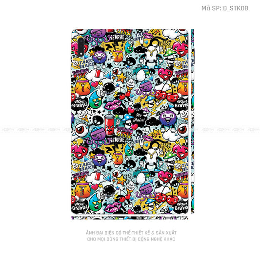 Dán Skin Galaxy Tab S8 Series Hình Sticker | D_STK08