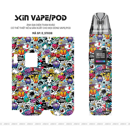 Dán Skin Pod Hình Sticker | D_STK08
