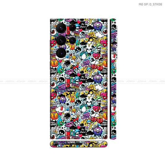 Dán Skin Galaxy S22 Series Hình Sticker | D_STK08