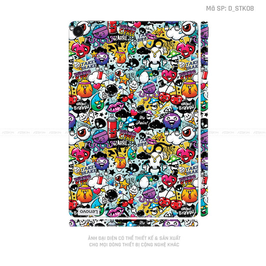 Dán Skin Máy Tính Bảng Lenovo Pad Series Hình Sticker | D_STK08