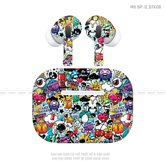 Dán Skin Tai Nghe Airpod 3 Hình Sticker | D_STK08