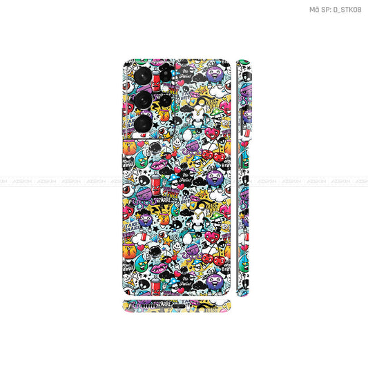 Dán Skin Galaxy S21 Series Hình Sticker | D_STK08
