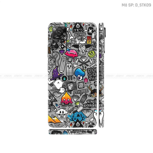 Dán Skin Xiaomi Redmi Note 11 Series Hình Sticker | D_STK09