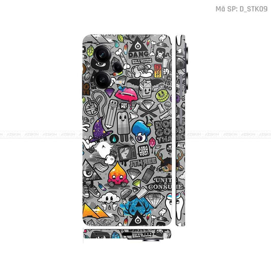 Dán Skin Xiaomi Redmi Note 12 Series Hình Sticker | D_STK09